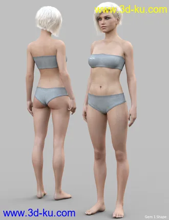 3D打印模型MRL Gem for Genesis 8 Female的图片