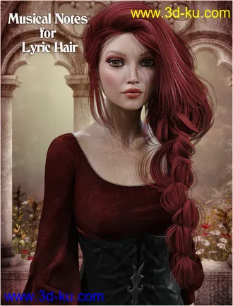 3D打印模型Musical Notes for Lyric Hair Expansion的图片