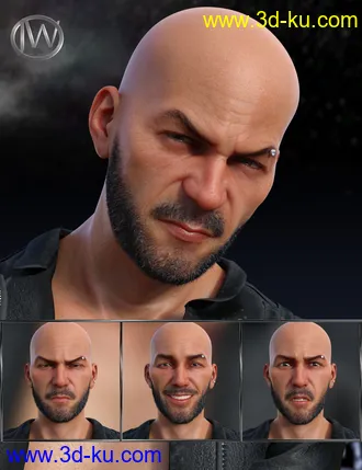 3D打印模型My Rules - Expressions for Genesis 8 Male and Christian 8的图片