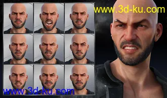 3D打印模型My Rules - Expressions for Genesis 8 Male and Christian 8的图片