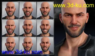 3D打印模型My Rules - Expressions for Genesis 8 Male and Christian 8的图片