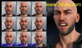 3D打印模型My Rules - Expressions for Genesis 8 Male and Christian 8的图片