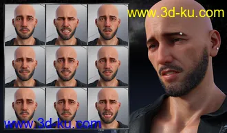 3D打印模型My Rules - Expressions for Genesis 8 Male and Christian 8的图片