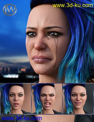 3D打印模型Mysterious - Expressions for Genesis 8 Female的图片