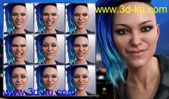 3D打印模型Mysterious - Expressions for Genesis 8 Female的图片