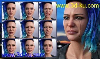 3D打印模型Mysterious - Expressions for Genesis 8 Female的图片