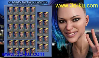 3D打印模型Mysterious - Expressions for Genesis 8 Female的图片