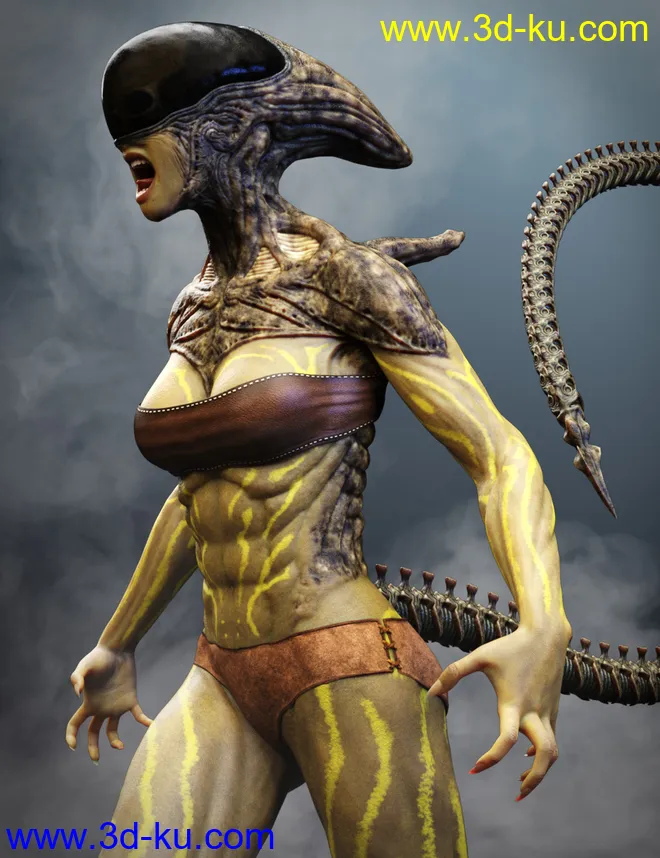 Mysterious Alien HD for Genesis 8 Female模型的图片3