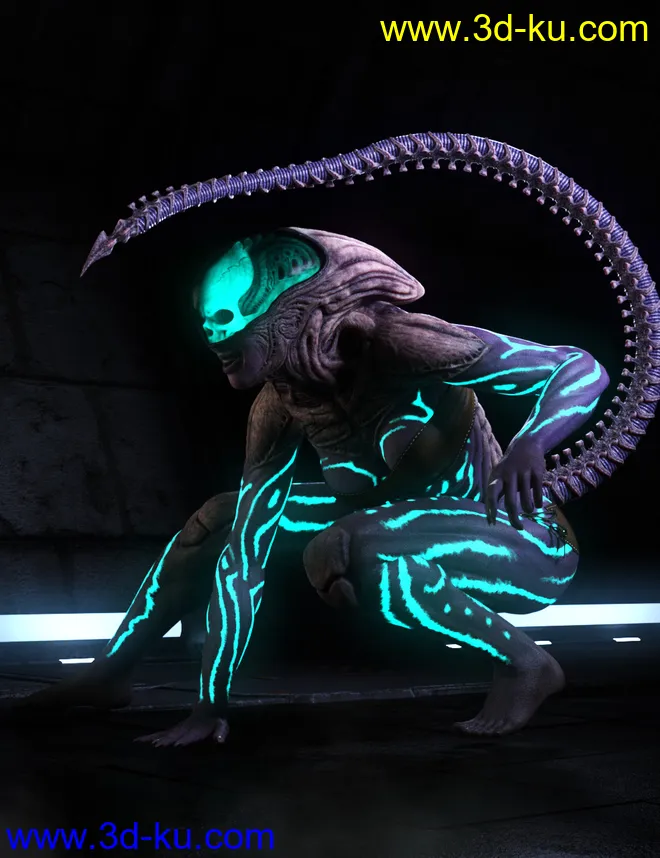 Mysterious Alien HD for Genesis 8 Female模型的图片5
