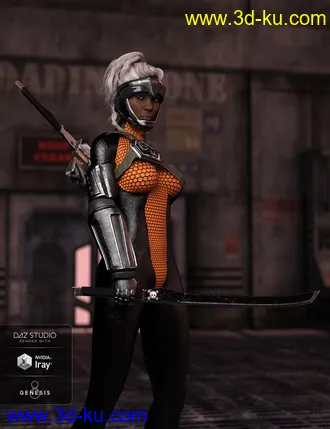 3D打印模型Neo Katana and Poses for Genesis 8 Female(s)的图片