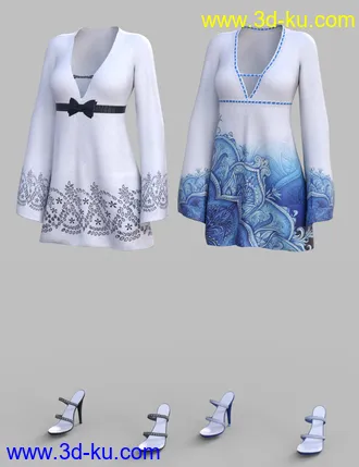 3D打印模型New Age Shift Dress的图片