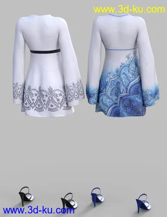 3D打印模型New Age Shift Dress的图片