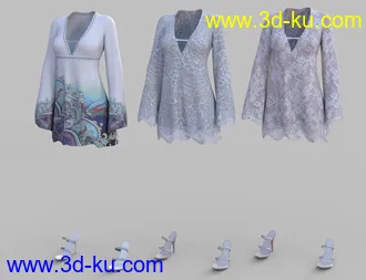 3D打印模型New Age Shift Dress的图片