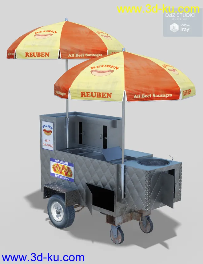 New York Hot Dog Cart模型的图片8