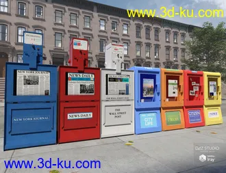3D打印模型New York Street Props的图片