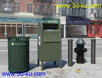 3D打印模型New York Street Props的图片