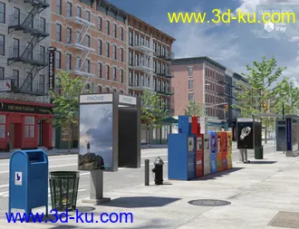3D打印模型New York Street Props的图片