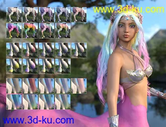 3D打印模型Niji for Genesis 8 Female Centaur的图片