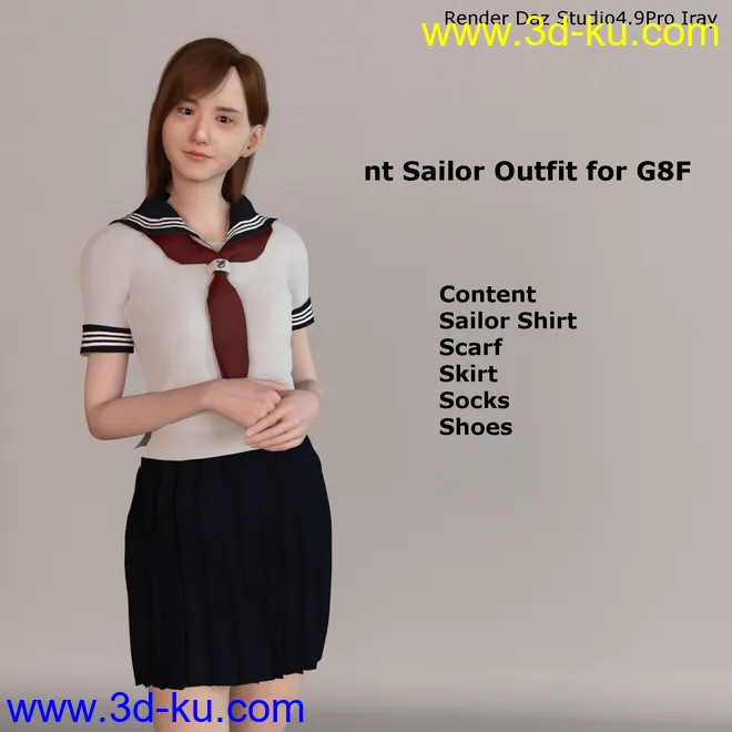 nt Sailor Outfit for G8F模型的图片1