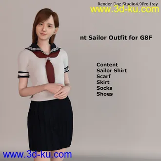 3D打印模型nt Sailor Outfit for G8F的图片