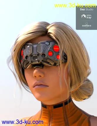 3D打印模型Nugoori Goggles for Genesis 8的图片