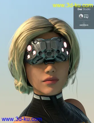 3D打印模型Nugoori Goggles for Genesis 8的图片