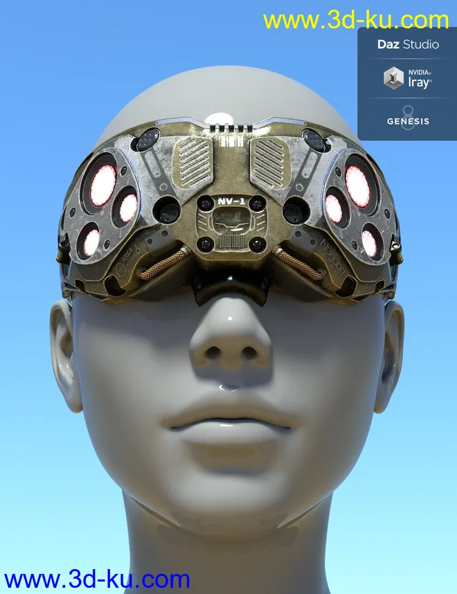 Nugoori Goggles for Genesis 8模型的图片7