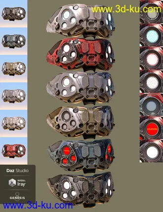 3D打印模型Nugoori Goggles for Genesis 8的图片