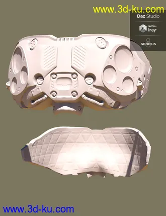 3D打印模型Nugoori Goggles for Genesis 8的图片