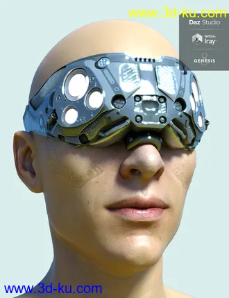 3D打印模型Nugoori Goggles for Genesis 8的图片