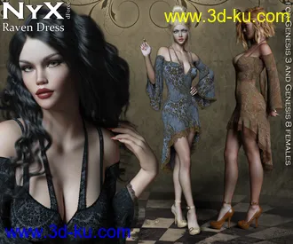 3D打印模型NyX Raven dForce Dress的图片