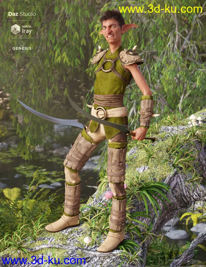 Oak Defender Outfit Textures模型的图片4