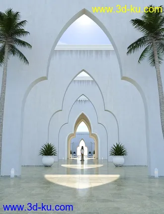 3D打印模型Oasis Temple的图片