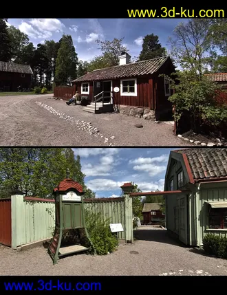 3D打印模型Old Swedish Town - DAZ Studio Iray HDRI Pack的图片