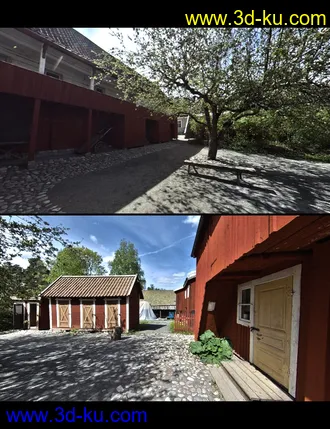 3D打印模型Old Swedish Town - DAZ Studio Iray HDRI Pack的图片