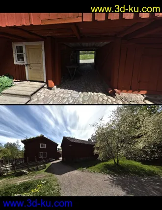 3D打印模型Old Swedish Town - DAZ Studio Iray HDRI Pack的图片
