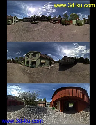 3D打印模型Old Swedish Town - DAZ Studio Iray HDRI Pack的图片
