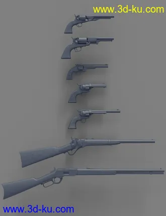 3D打印模型Old West Firearms Vol 1的图片
