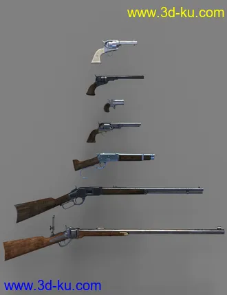 3D打印模型Old West Firearms Vol 2的图片
