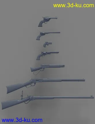 3D打印模型Old West Firearms Vol 2的图片