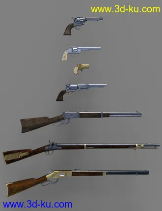 3D打印模型Old West Firearms Vol 3的图片