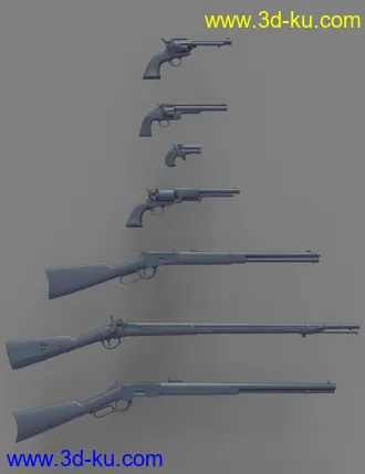 3D打印模型Old West Firearms Vol 3的图片