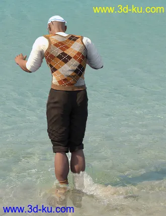3D打印模型On The Beach (60s) Outfit for Genesis 8 Male(s)的图片