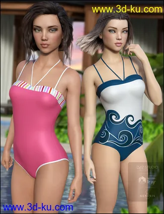 3D打印模型One Piece Swimsuit Vacation Textures的图片