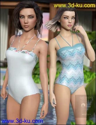3D打印模型One Piece Swimsuit Vacation Textures的图片