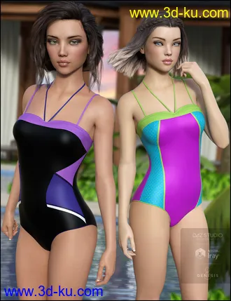 3D打印模型One Piece Swimsuit Vacation Textures的图片