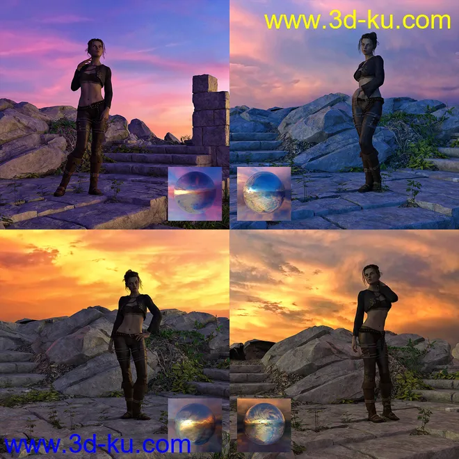Orestes Iray HDRI Skydomes - Day's End模型的图片2