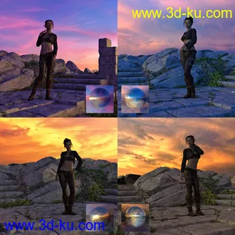 3D打印模型Orestes Iray HDRI Skydomes - Day's End的图片