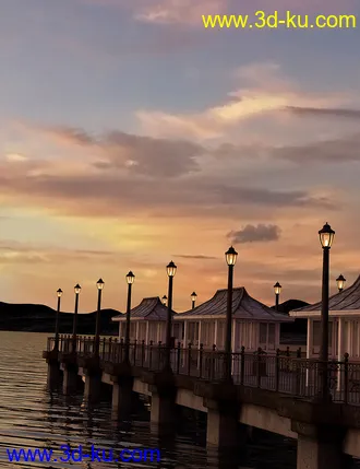 3D打印模型Orestes Iray HDRI Skydomes - Vanilla Evening的图片