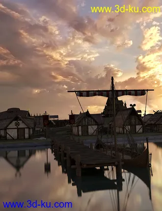 3D打印模型Orestes Iray HDRI Skydomes - Vanilla Evening的图片